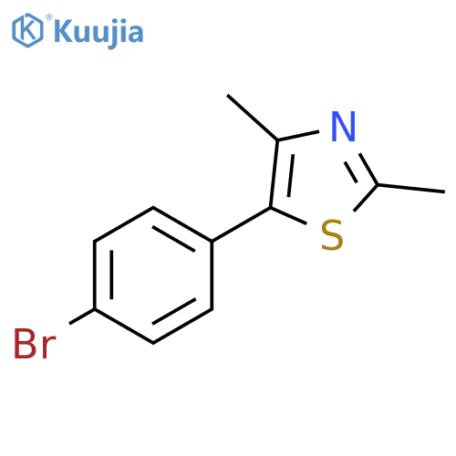 5-(4-bromophenyl)-2,4-dimethyl-1,3-thiazole structure
