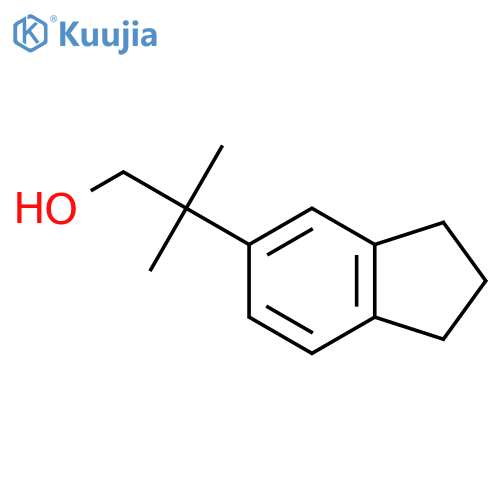 2-(2,3-dihydro-1H-inden-5-yl)-2-methylpropan-1-ol structure