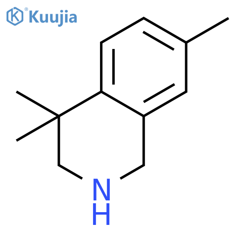 4,4,7-Trimethyl-1,2,3,4-tetrahydroisoquinoline structure