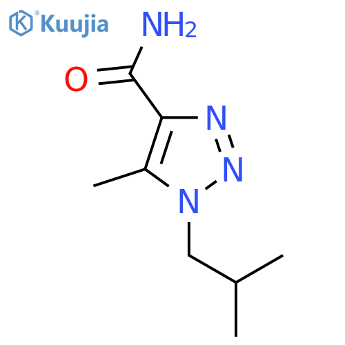 5-Methyl-1-(2-methylpropyl)-1H-1,2,3-triazole-4-carboxamide structure