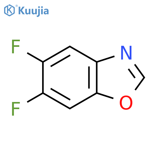 5,6-Difluoro-1,3-benzoxazole structure