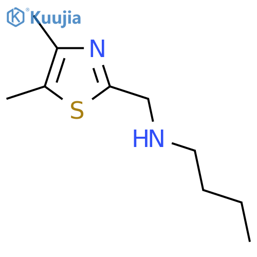 N-[(4,5-dimethyl-1,3-thiazol-2-yl)methyl]butan-1-amine structure