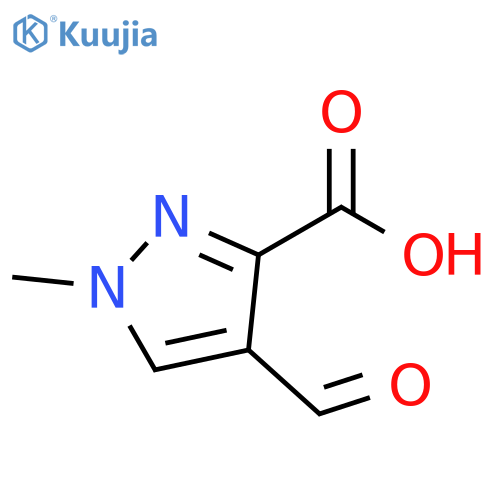 4-formyl-1-methyl-1H-pyrazole-3-carboxylic acid structure