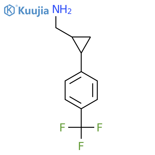 {2-4-(trifluoromethyl)phenylcyclopropyl}methanamine structure