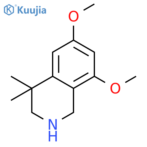 6,8-Dimethoxy-4,4-dimethyl-1,2,3,4-tetrahydroisoquinoline structure