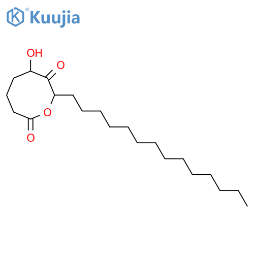 5-Hydroxy-6-oxo-1,7-heneicosanolide; (6R,8ξ)-form structure