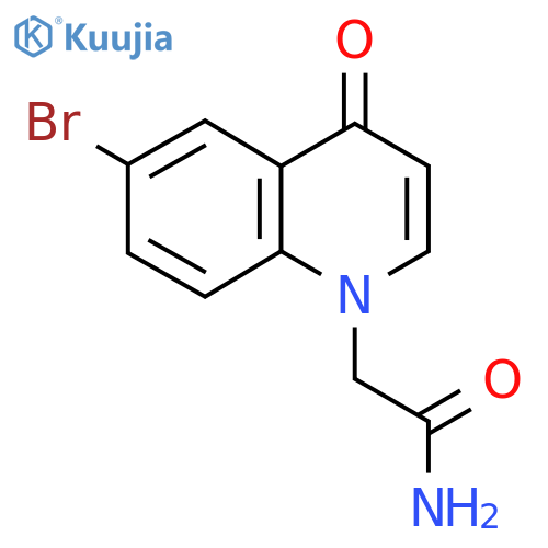 2-(6-Bromo-4-oxoquinolin-1(4H)-yl)acetamide structure