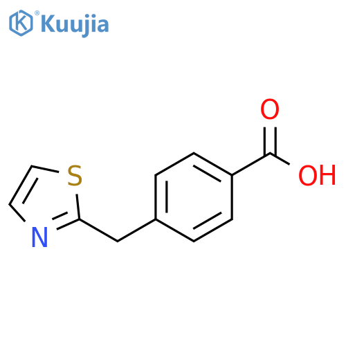 4-(thiazol-2-ylmethyl)benzoic acid structure