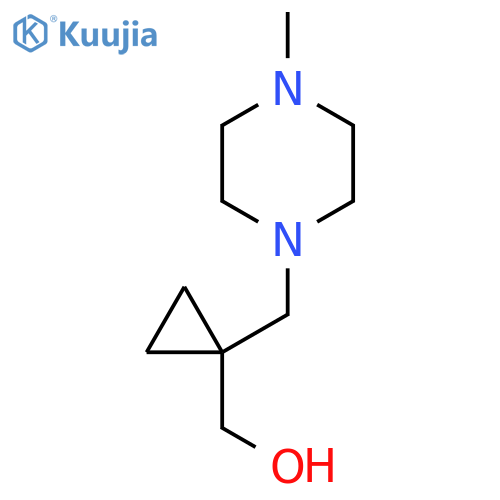 (1-((4-Methylpiperazin-1-yl)methyl)cyclopropyl)methanol structure