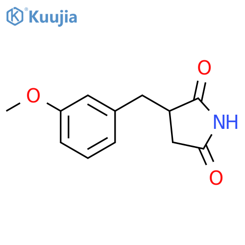 3-(3-Methoxybenzyl)pyrrolidine-2,5-dione structure