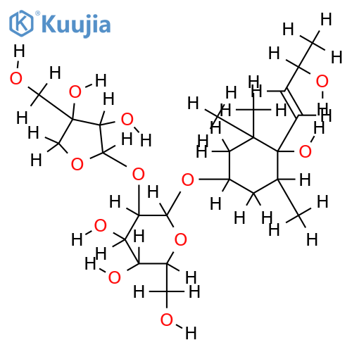 (3S,5R,6S,7E,9R)-7-megastigmene-3,6,9-triol 3-O-beta-D-(2'-O-beta-D-apiofuranosyl)glucopyranoside structure