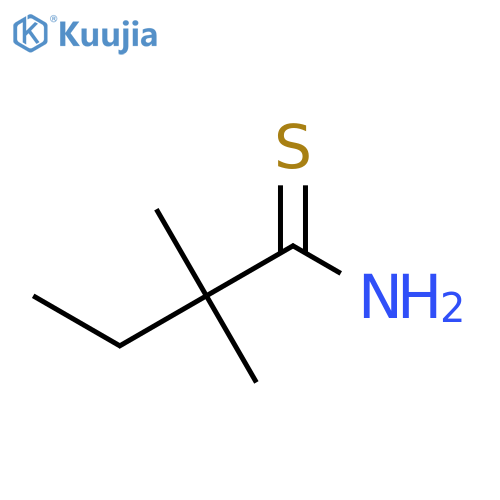 2,2-dimethylbutanethioamide structure