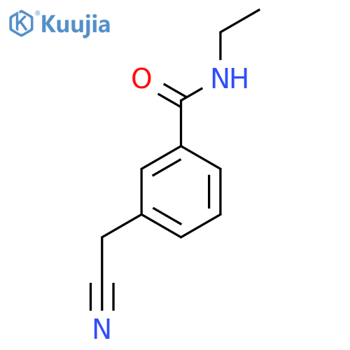 3-(cyanomethyl)-N-ethylbenzamide structure