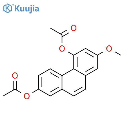 2,5-Phenanthrenediol, 7-methoxy-, diacetate structure