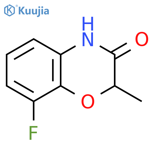 8-Fluoro-2-methyl-3,4-dihydro-2H-1,4-benzoxazin-3-one structure