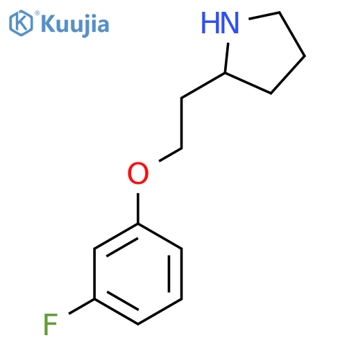 2-2-(3-fluorophenoxy)ethylpyrrolidine structure