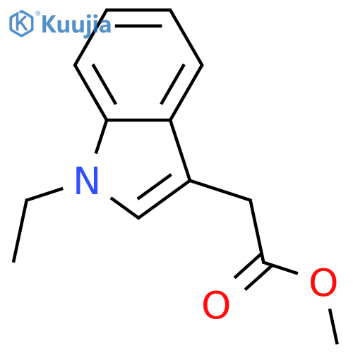 1H-Indole-3-acetic acid; N-Et, Me ester structure