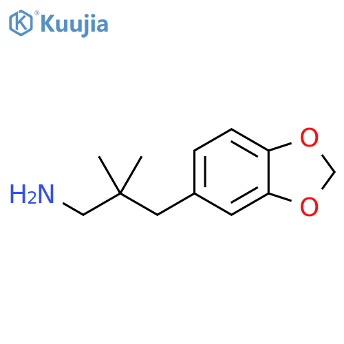3-(1,3-dioxaindan-5-yl)-2,2-dimethylpropan-1-amine structure