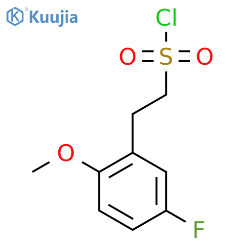 2-(5-fluoro-2-methoxyphenyl)ethane-1-sulfonyl chloride structure
