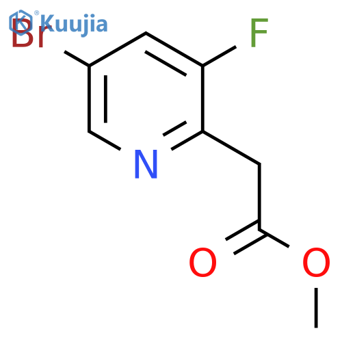 Methyl 2-(5-bromo-3-fluoro-2-pyridyl)acetate structure