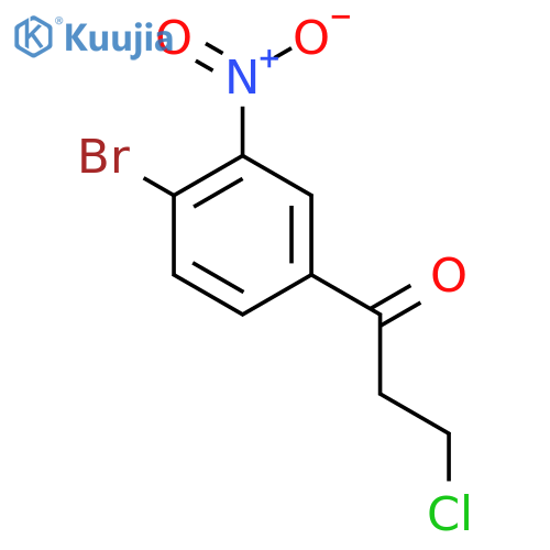 1-(4-Bromo-3-nitrophenyl)-3-chloropropan-1-one structure