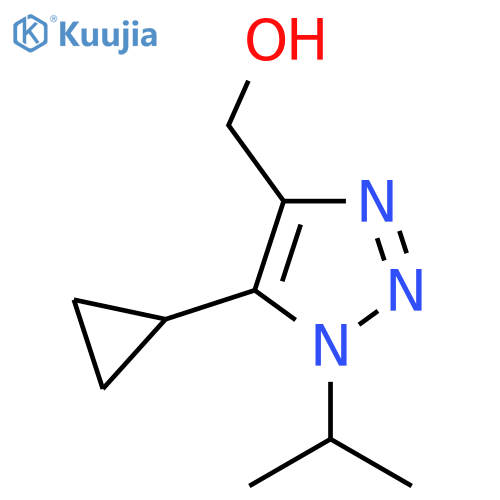 5-cyclopropyl-1-(propan-2-yl)-1H-1,2,3-triazol-4-ylmethanol structure