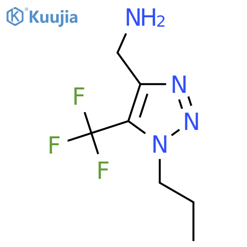 1-propyl-5-(trifluoromethyl)-1H-1,2,3-triazol-4-ylmethanamine structure