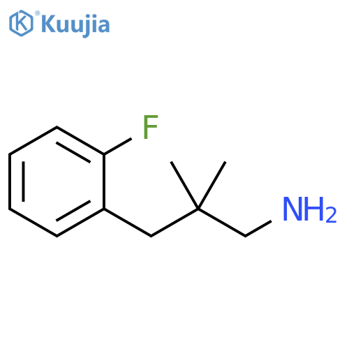 3-(2-fluorophenyl)-2,2-dimethylpropan-1-amine structure