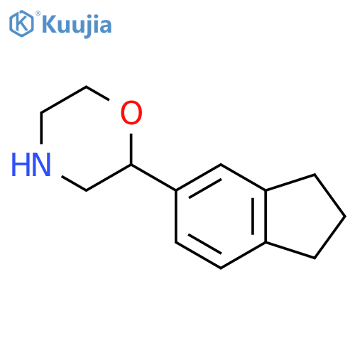 2-(2,3-dihydro-1H-inden-5-yl)morpholine structure
