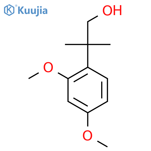 2-(2,4-dimethoxyphenyl)-2-methylpropan-1-ol structure