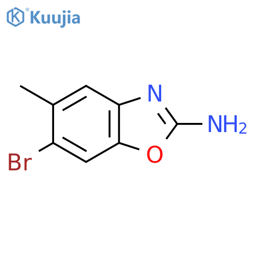 6-Bromo-5-methyl-1,3-benzoxazol-2-amine structure