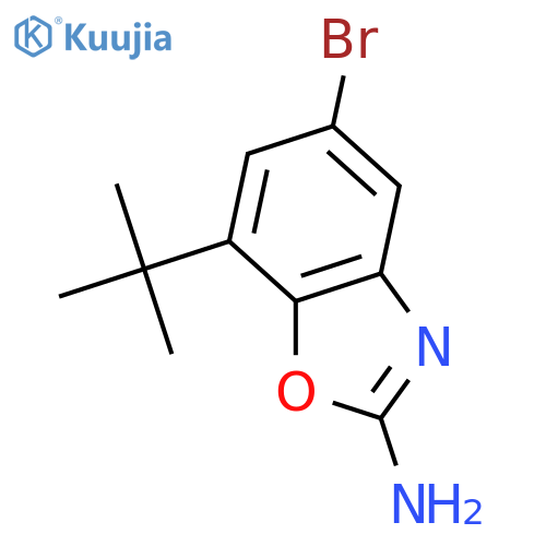 2-Benzoxazolamine, 5-bromo-7-(1,1-dimethylethyl)- structure