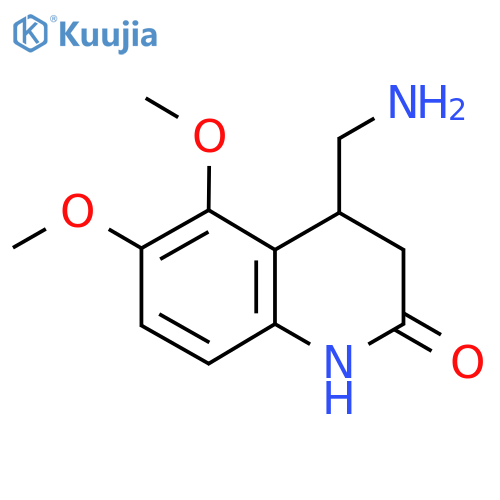 4-(aminomethyl)-5,6-dimethoxy-1,2,3,4-tetrahydroquinolin-2-one structure