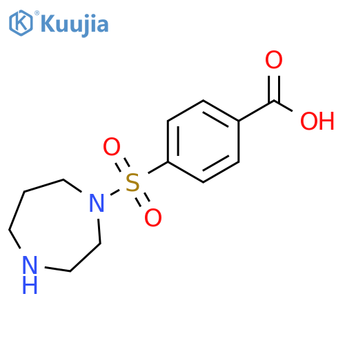 Benzoic acid, 4-[(hexahydro-1H-1,4-diazepin-1-yl)sulfonyl]- structure