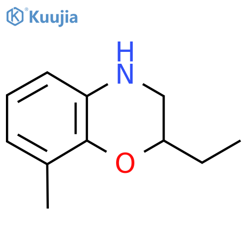 2-Ethyl-8-methyl-3,4-dihydro-2h-1,4-benzoxazine structure