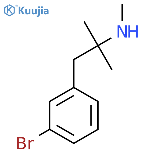 1-(3-bromophenyl)-2-methylpropan-2-yl(methyl)amine structure