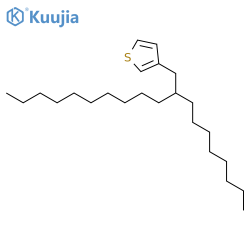 3-(2-Octyldodecyl)thiophene structure