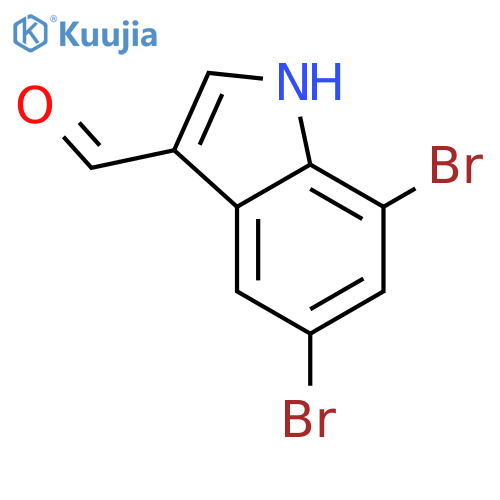 5,7-Dibromoindole-3-carboxaldehyde structure