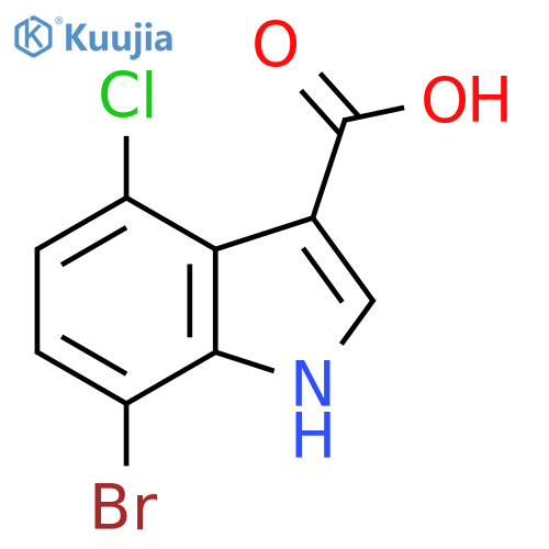 7-Bromo-4-chloro-1H-indole-3-carboxylic acid structure