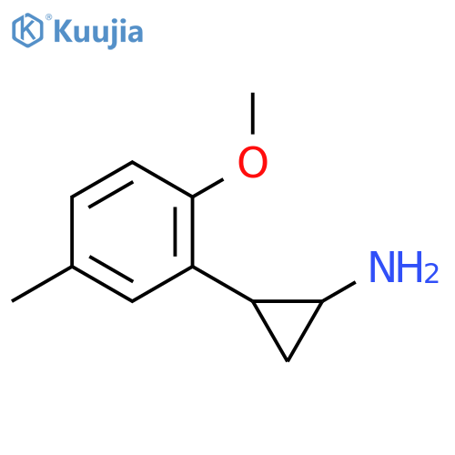 2-(2-methoxy-5-methylphenyl)cyclopropan-1-amine structure