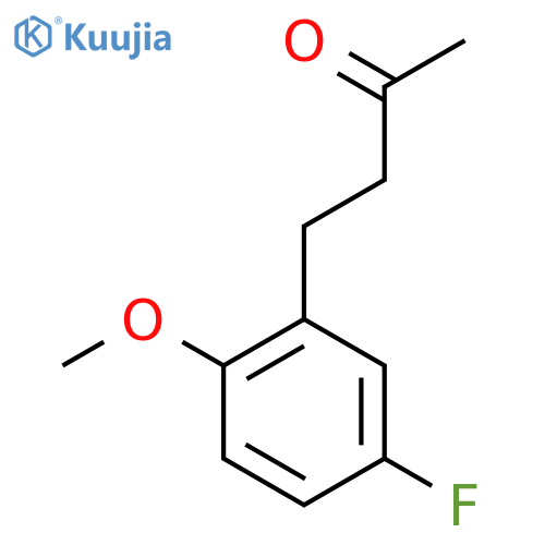 4-(5-fluoro-2-methoxyphenyl)butan-2-one structure