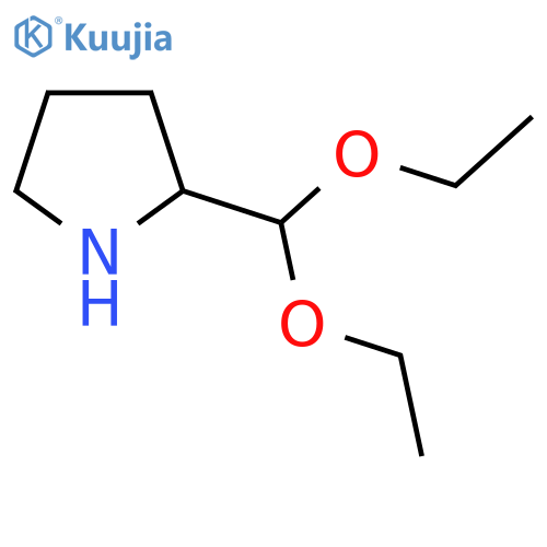 2-(diethoxymethyl)pyrrolidine structure