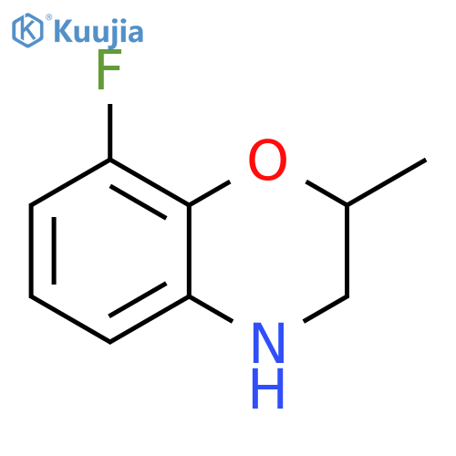 8-fluoro-2-methyl-3,4-dihydro-2H-1,4-benzoxazine structure