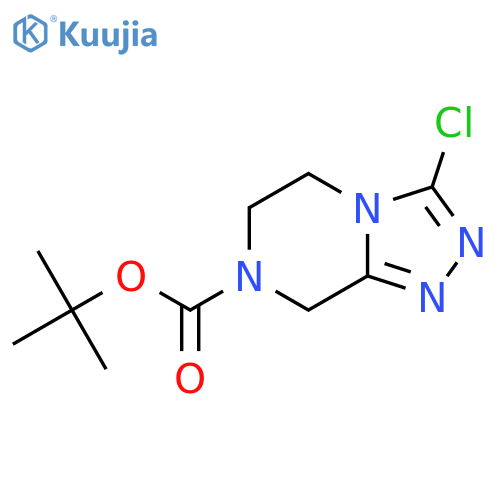 Tert-Butyl 3-chloro-5,6-dihydro-[1,2,4]triazolo[4,3-a]pyrazine-7(8H)-carboxylate structure