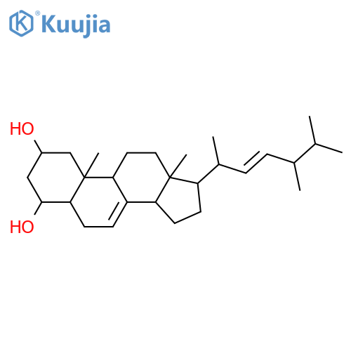 Ergosta-7,22-diene-2,4-diol; (2β,4α,5α,22E,24R)-form structure