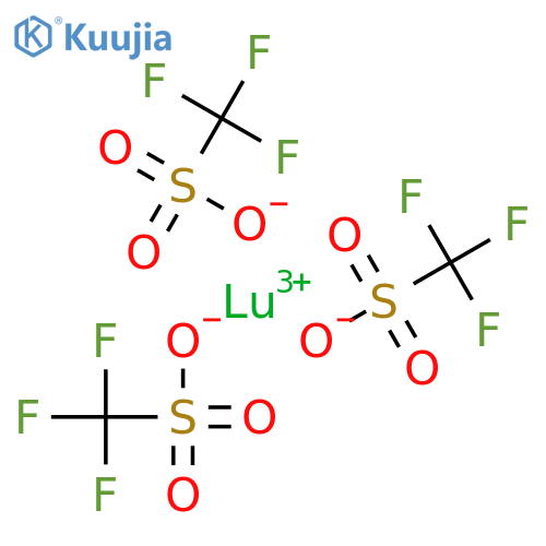 Lutetium(III) trifluoromethanesulfonate structure