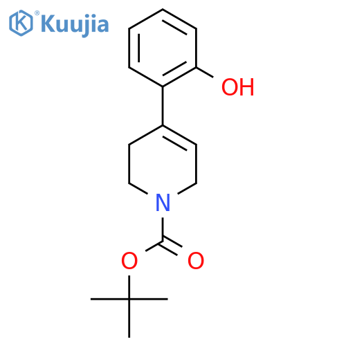 tert-butyl 4-(2-hydroxyphenyl)-3,6-dihydro-2H-pyridine-1-carboxylate structure