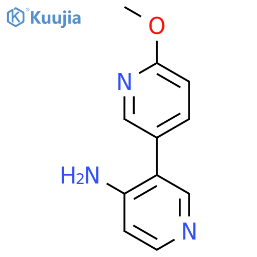 6'-Methoxy-[3,3'-bipyridin]-4-amine structure