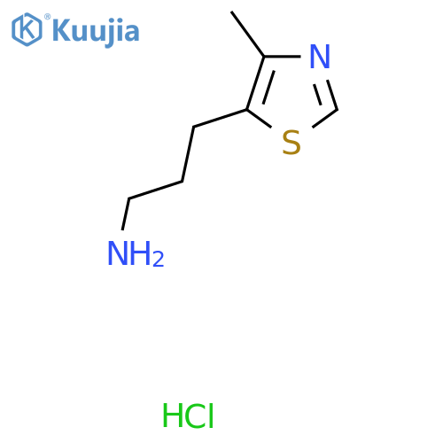 [3-(4-Methyl-1,3-thiazol-5-yl)propyl]amine hydrochloride structure