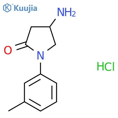 4-Amino-1-(3-methylphenyl)pyrrolidin-2-one hydrochloride structure